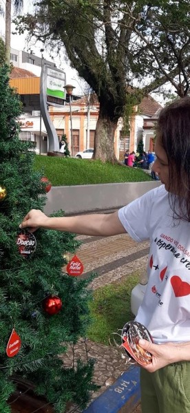 Árvore de Natal da Hemovale na Praça da Matriz